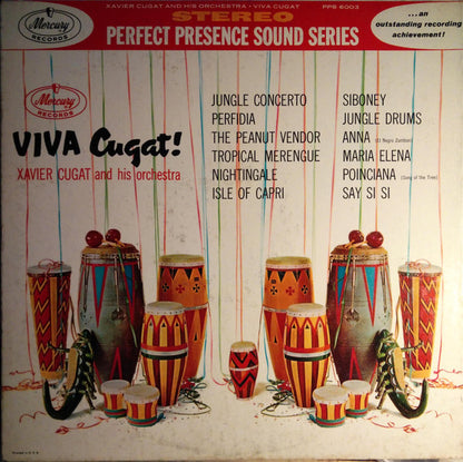 Xavier Cugat And His Orchestra : Viva Cugat! (LP, Album, Gat)