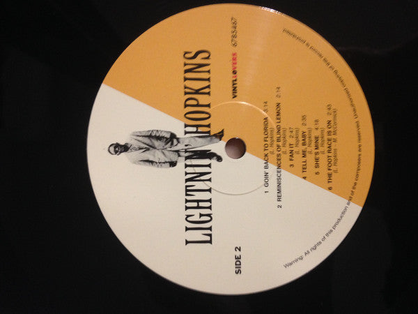 Lightnin' Hopkins : Lightnin' Hopkins (LP, Album, Ltd, RE, 180)