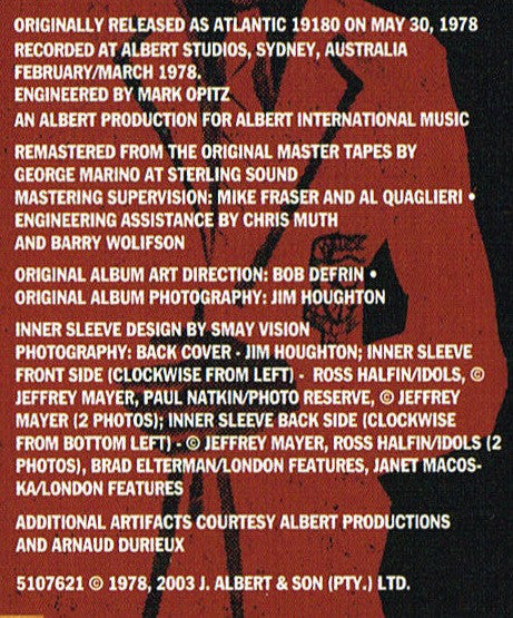 AC/DC : Powerage (LP, Album, RE, RM, 180)