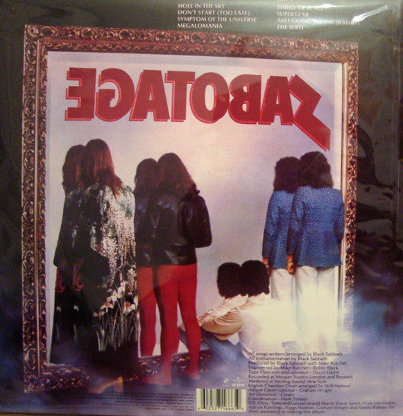 Black Sabbath : Sabotage (LP, Album, RE, RM, Gat)
