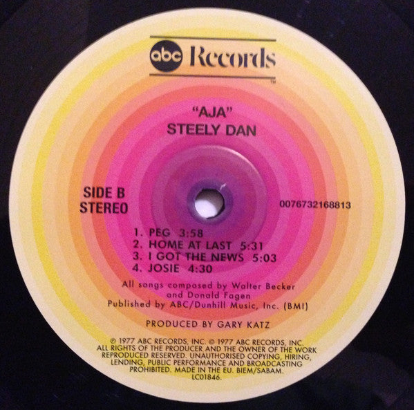 Steely Dan : Aja (LP, Album, RE, RM, Gat)