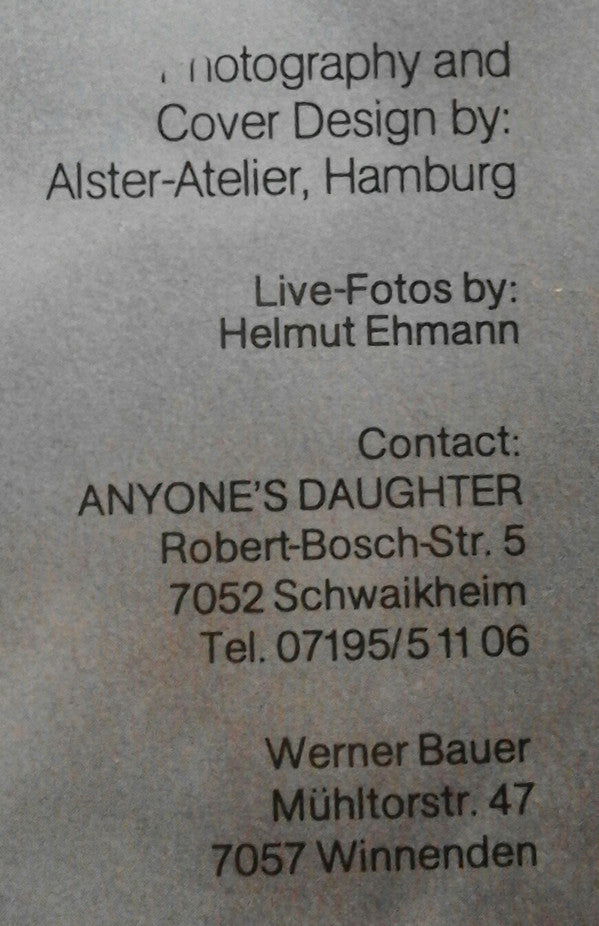 Anyone's Daughter : Adonis (LP, Album, RE)