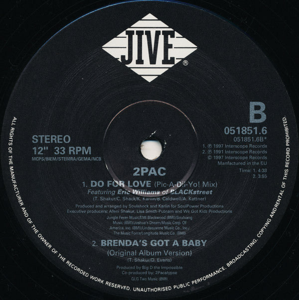 2Pac : Do For Love (12")