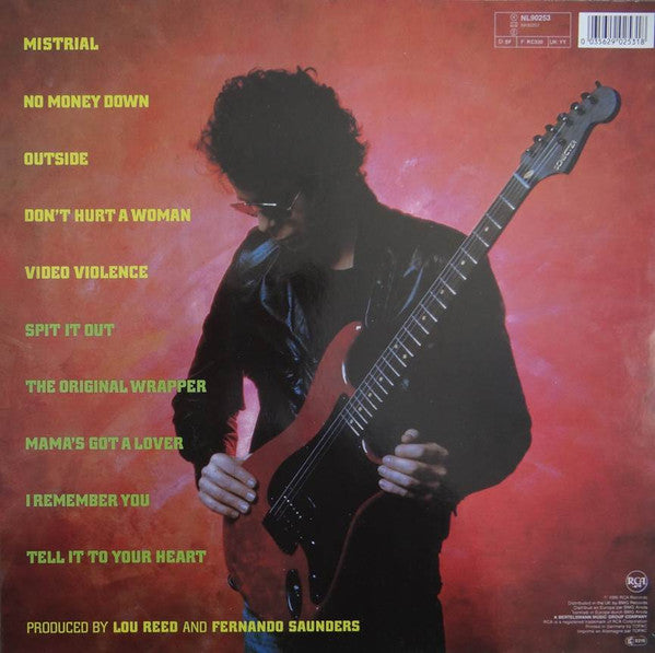 Lou Reed : Mistrial (LP, Album, RE)