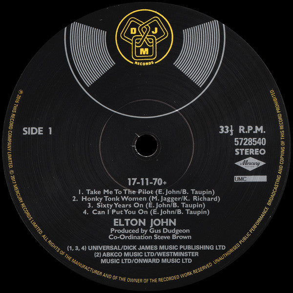 Elton John : 17-11-70+ (2xLP, Album, RSD, Ltd, RE, RM, 180)