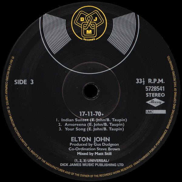 Elton John : 17-11-70+ (2xLP, Album, RSD, Ltd, RE, RM, 180)