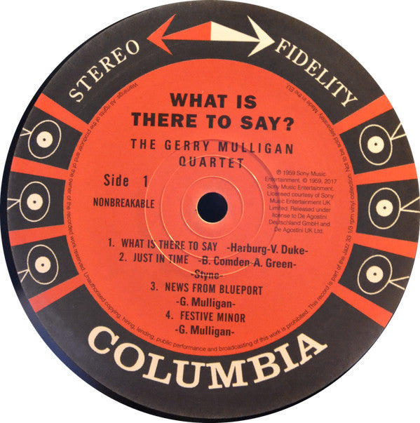 Gerry Mulligan Quartet : What Is There To Say? (LP, Album, RE)