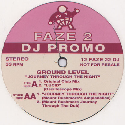 Ground Level : Journey Through The Night (12", Promo)