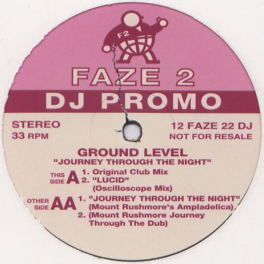 Ground Level : Journey Through The Night (12", Promo)