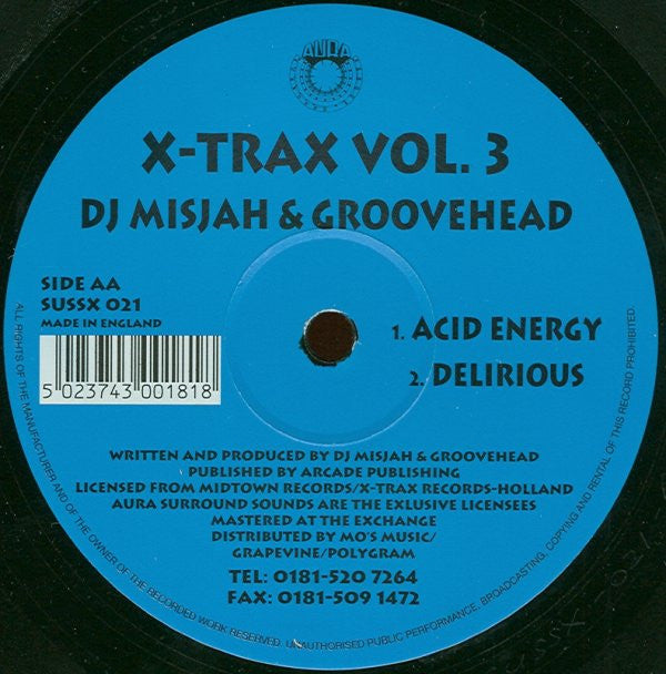 DJ Misjah & DJ Groovehead : X-Trax Vol. 3 (12")