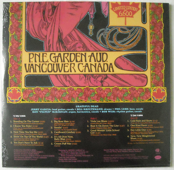 Grateful Dead* : P.N.E. Garden Aud., Vancouver, Canada, July 29 1966 (2xLP, RSD, Ltd, 180)