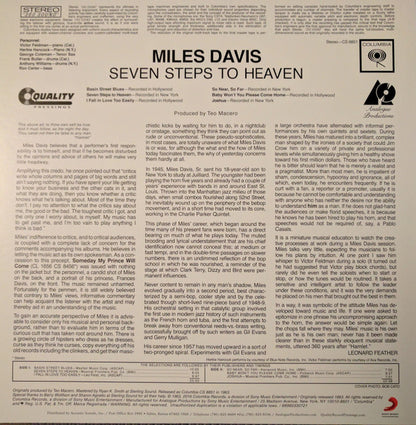 Miles Davis : Seven Steps To Heaven (LP, Album, RE, RM, Gat)