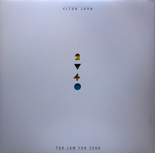 Elton John : Too Low For Zero (LP, Album, RE, RM, Die)