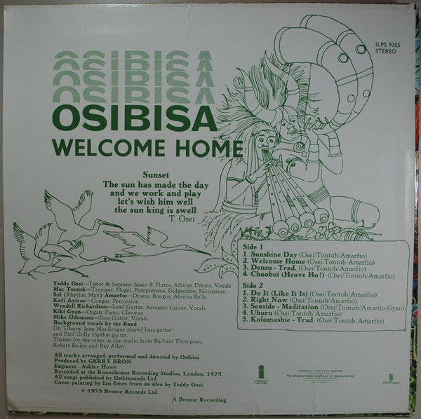 Osibisa : Welcome Home (LP, Album)
