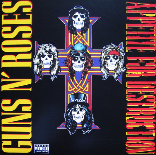 Guns N' Roses : Appetite For Destruction (LP, Album, RE, RP)