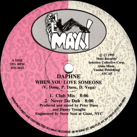 Daphne : When You Love Someone (12")