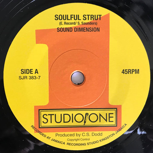 Sound Dimension : Soulful Strut / Time Is Tight (7", Single, RM)