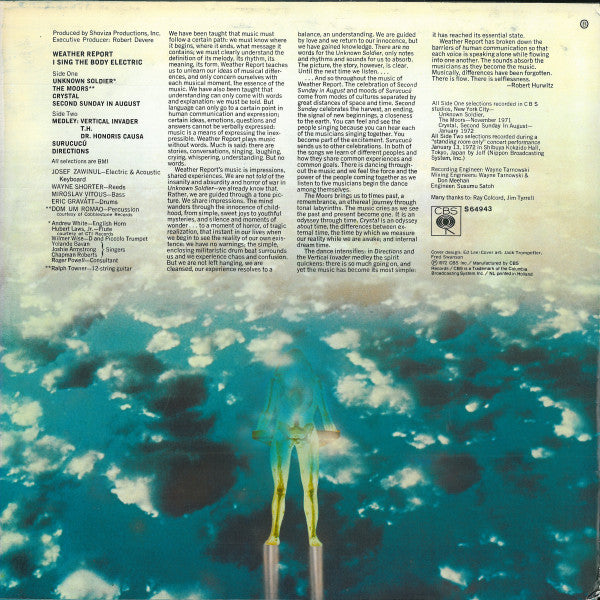 Weather Report : I Sing The Body Electric (LP, Album)