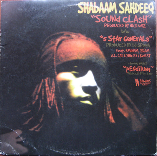 Shabaam Sahdeeq : Sound Clash b/w 5 Star Generals + Pendilum (12")