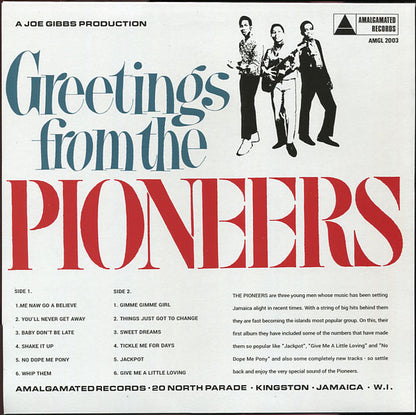 The Pioneers : Greetings From The Pioneers (LP, RE)