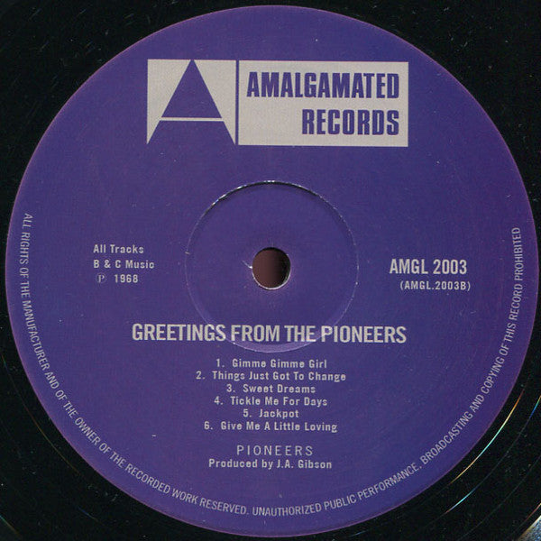 The Pioneers : Greetings From The Pioneers (LP, RE)