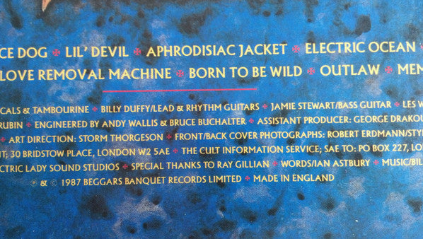 The Cult : Electric (LP, Album, Gat)