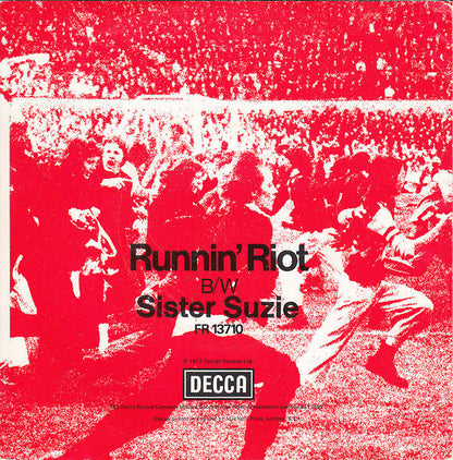 Cock Sparrer : Runnin' Riot (7", Single, Promo, Pus)