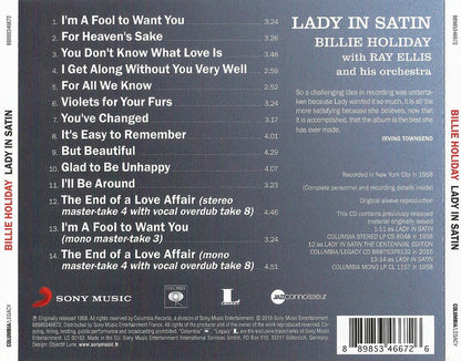 Billie Holiday : Lady In Satin (CD, Album, RE, RM)