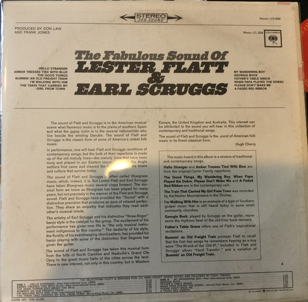 Lester Flatt And Earl Scruggs* : Fabulous Sound Of Lester Flatt And Earl Scruggs (LP, Album, RE)