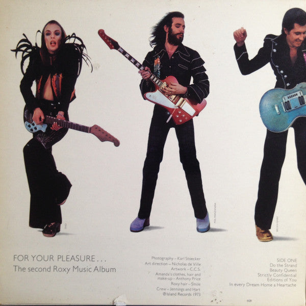 Roxy Music : For Your Pleasure (LP, Album, Gat)