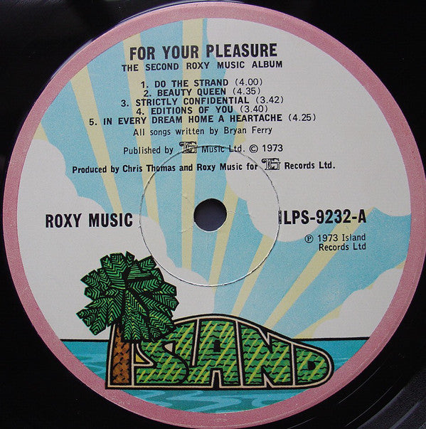 Roxy Music : For Your Pleasure (LP, Album, Gat)