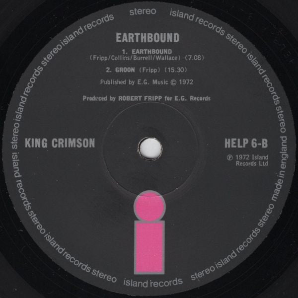 King Crimson : Earthbound (LP, Album)