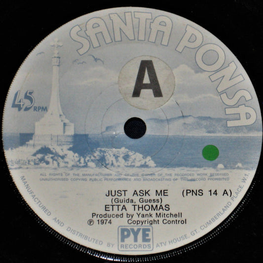 Etta Thomas : Just Ask Me (7", Single, Sol)