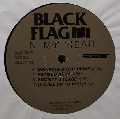 Black Flag : In My Head (LP, Album, RP)