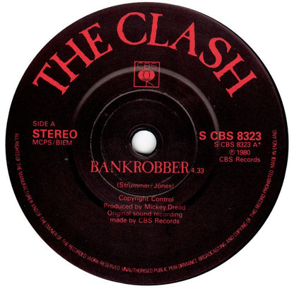 The Clash : Bankrobber (7", Single, RP)