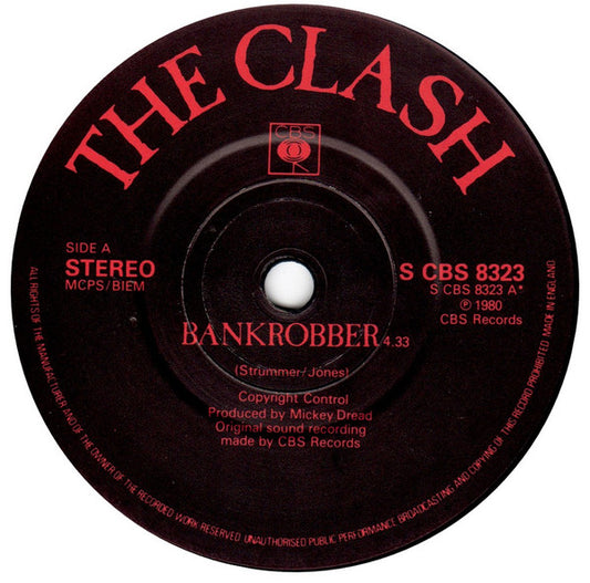 The Clash : Bankrobber (7", Single, RP)
