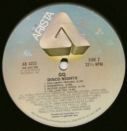 GQ : Disco Nights (LP, Album, Ter)