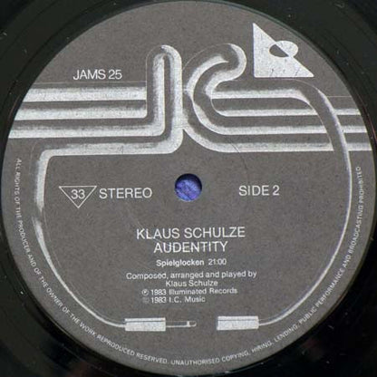 Klaus Schulze : Audentity (LP, Album)