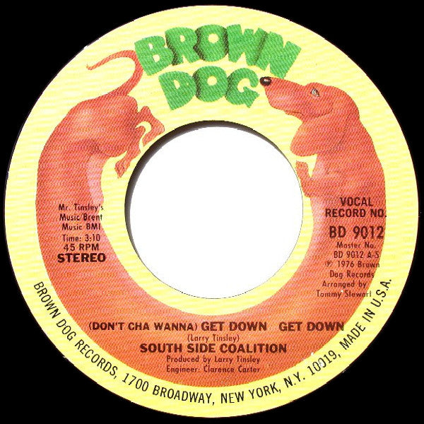 South Side Coalition : (Don't Cha Wanna) Get Down  Get Down / The Power-Play (7", Styrene, Pit)