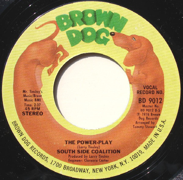 South Side Coalition : (Don't Cha Wanna) Get Down  Get Down / The Power-Play (7", Styrene, Pit)