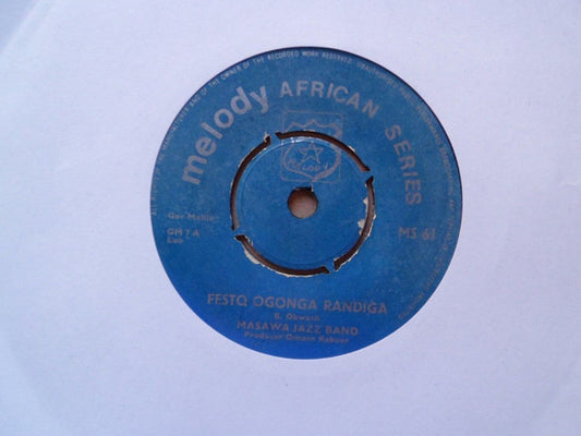 Masawa Jazz Band : Festo Ogonga Randiga / J Opiyo & Auma (7")