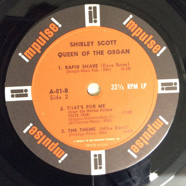 Shirley Scott : Queen Of The Organ (LP, Album, Mono)