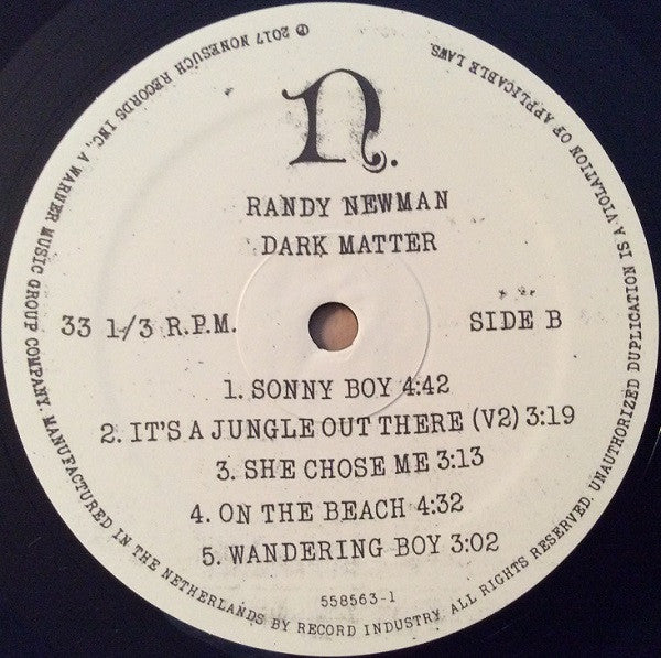 Randy Newman : Dark Matter (LP, Album)