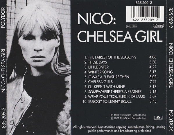 Nico (3) : Chelsea Girl (CD, Album, RE)