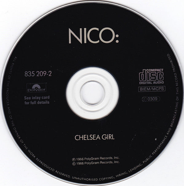 Nico (3) : Chelsea Girl (CD, Album, RE)