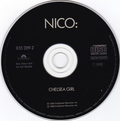 Nico (3) : Chelsea Girl (CD, Album, RE)