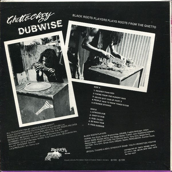 Black Roots Players : Ghetto-Ology Dubwise (LP)