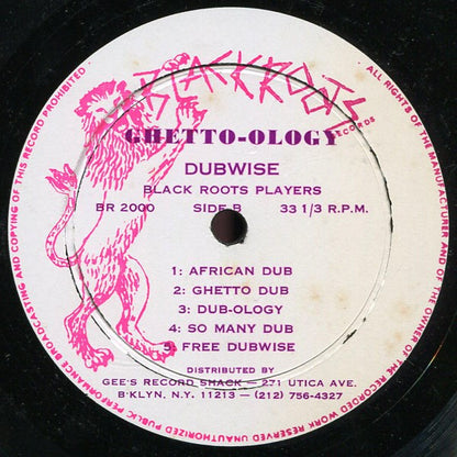 Black Roots Players : Ghetto-Ology Dubwise (LP)