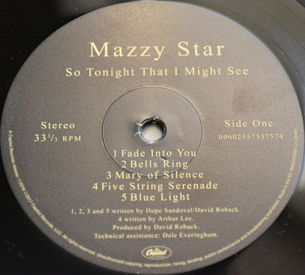 Mazzy Star : So Tonight That I Might See (LP, Album, RE, 180)