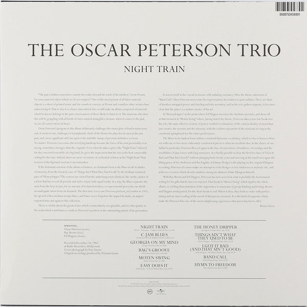 The Oscar Peterson Trio : Night Train (LP, Album, RE, RP, 180)